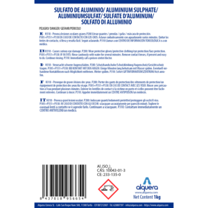 sulfato de aluminio seguridad quimica