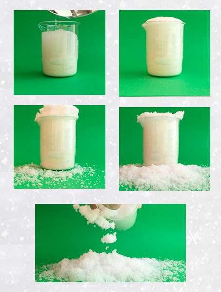 steps to make artificial snow