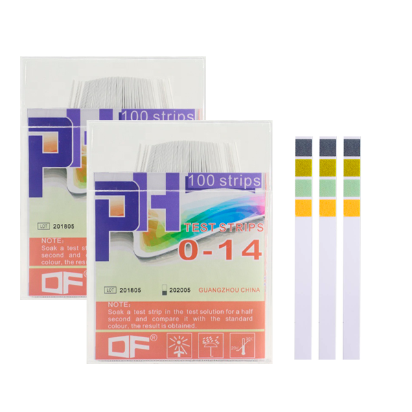 Bandelette pH, 480 Bandelettes de Test de valeur pH, plage de mesure 1-14,  papier de