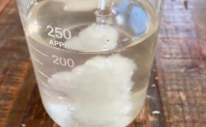 cristalização de acetato de sódio