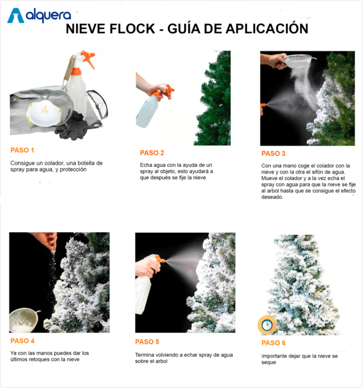 Nieve para árbol de navidad