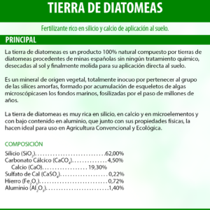 TIERRA DE DIATOMEAS COMPOSICION