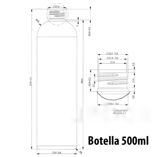 Botella con Tapón - Imagen 3